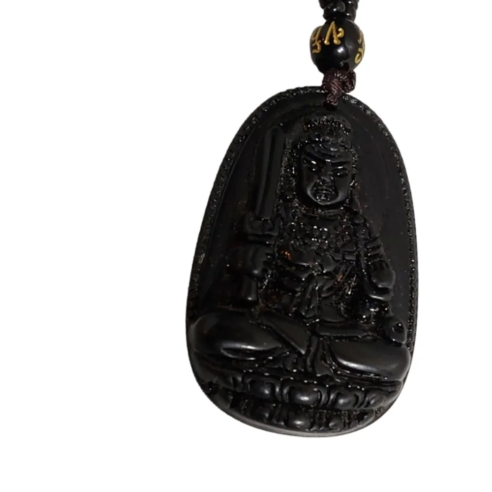 ASIAN‎ UNISEX BLACK RESINS SPIRITUAL NECKLACE